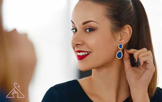 گوشواره زنانه مناسب فرم صورت