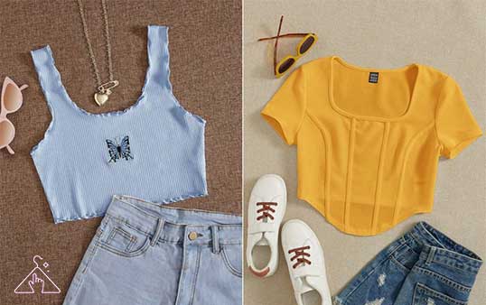 کراپ تاپ زنانه جذاب